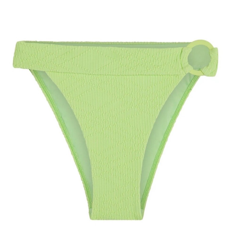 Monday Swimwear Antigua Bottom - Honeydew Summer Plaid